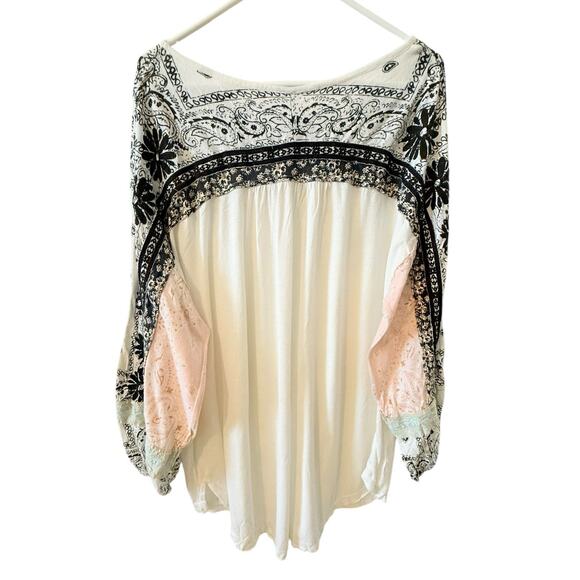 Free People Tripoli Embroidered Tunic Top Women's Size M - Picture 4 of 8